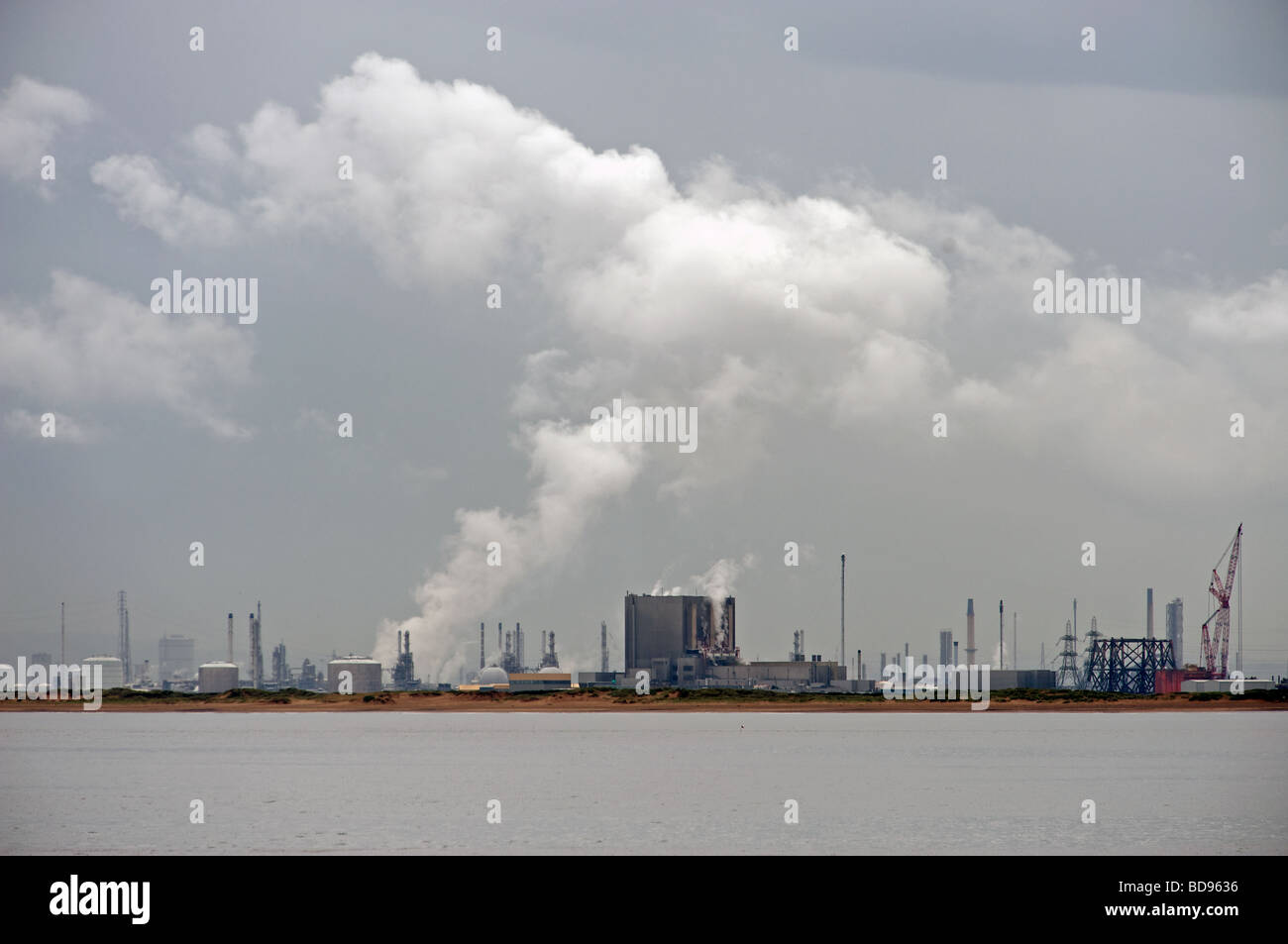 Nuclear power station and oil refinery Hartlepool, Cleveland, UK Stock Photo Alamy