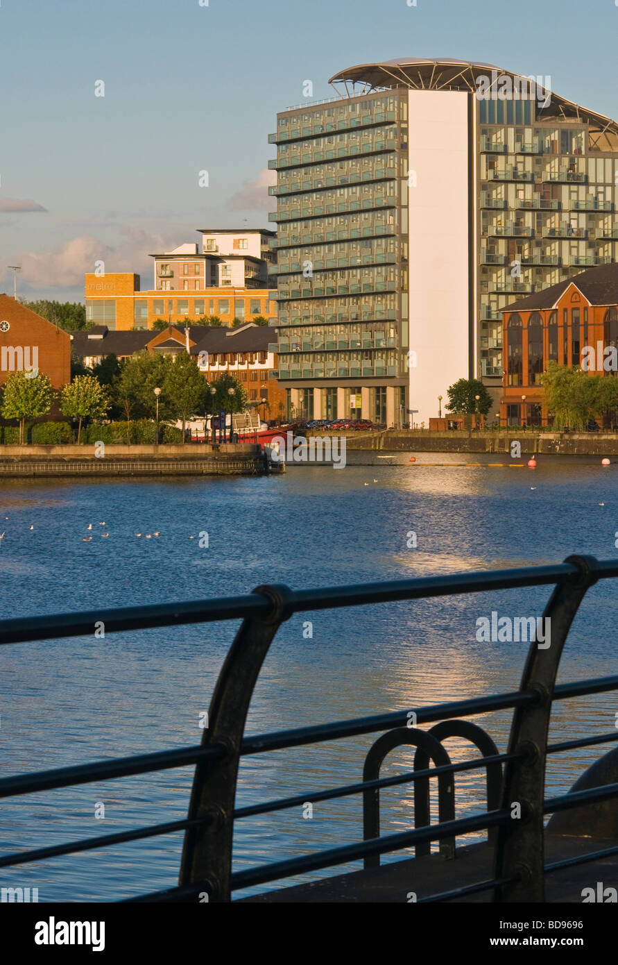 Apartment block, Salford Quays, Manchester Stock Photo Alamy