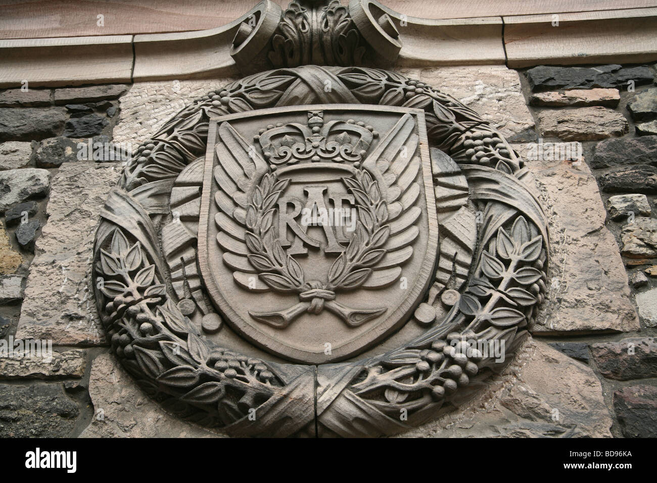 Edinburgh Castle coat of arms Stock Photo Alamy
