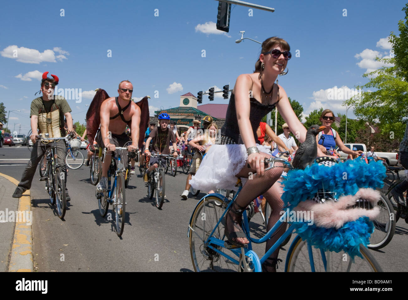 The Freedom Parade on bicycles has an unsanctioned July 4