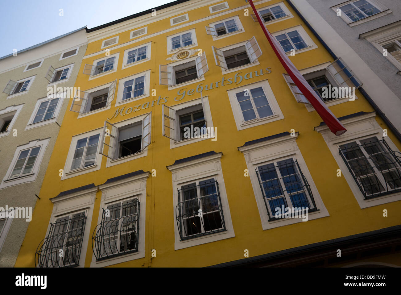 Wolfgang Amadeus Mozart's birth house Geburtshaus Salzburg Austria EU