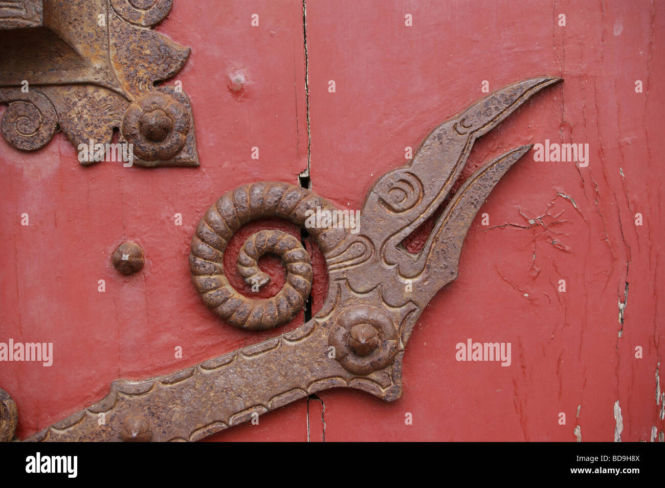 Door hinge in the form of a mythical beast, church of Sainte Croix