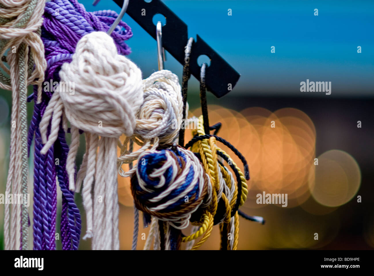 threads and ropes in a shopping mall Stock Photo - Alamy