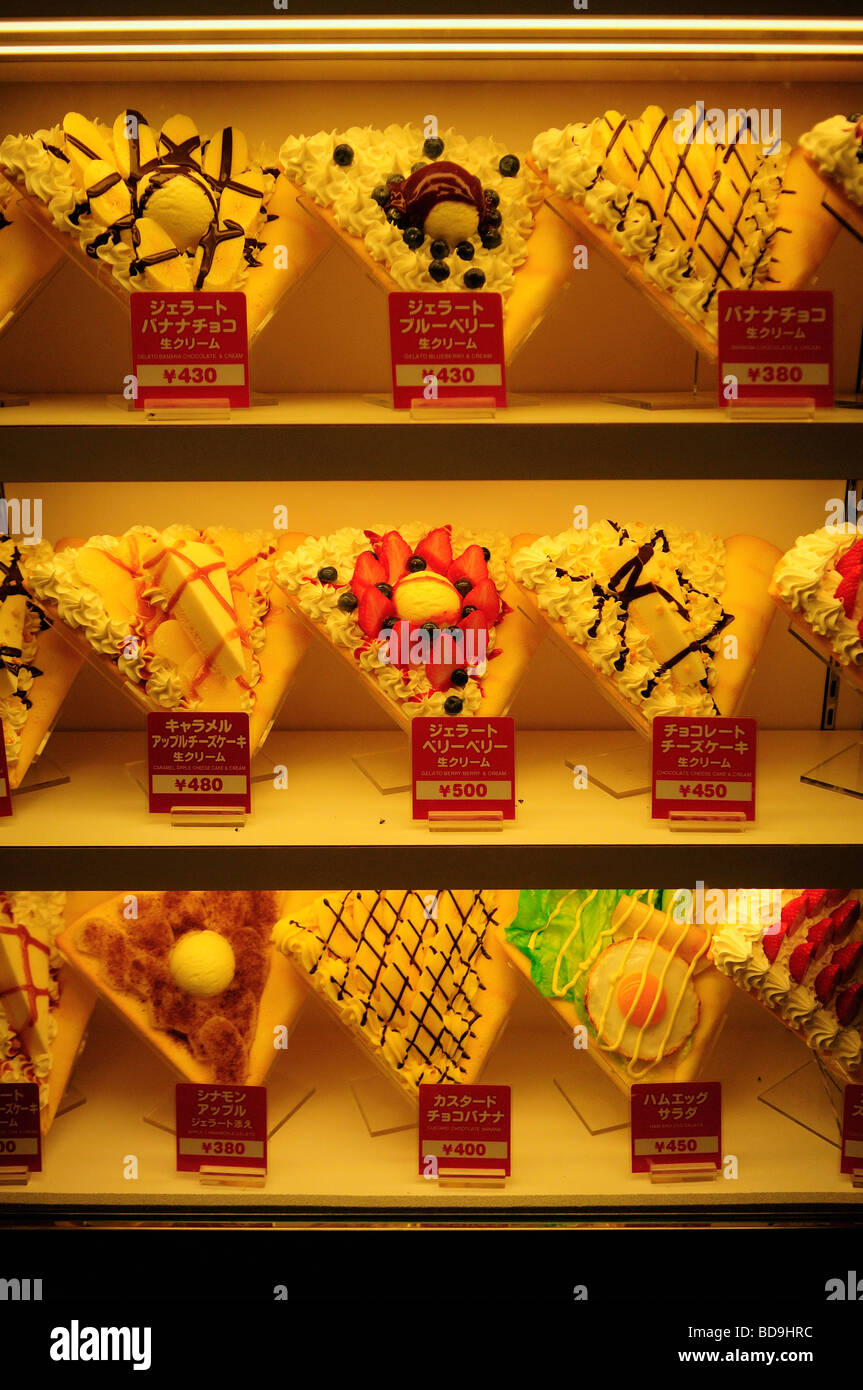 Food models made of plastic or wax known in Japan as "shokuhin sampuru