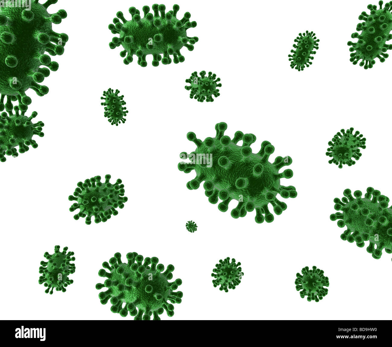 3d render of microscopic virus cells Stock Photo - Alamy