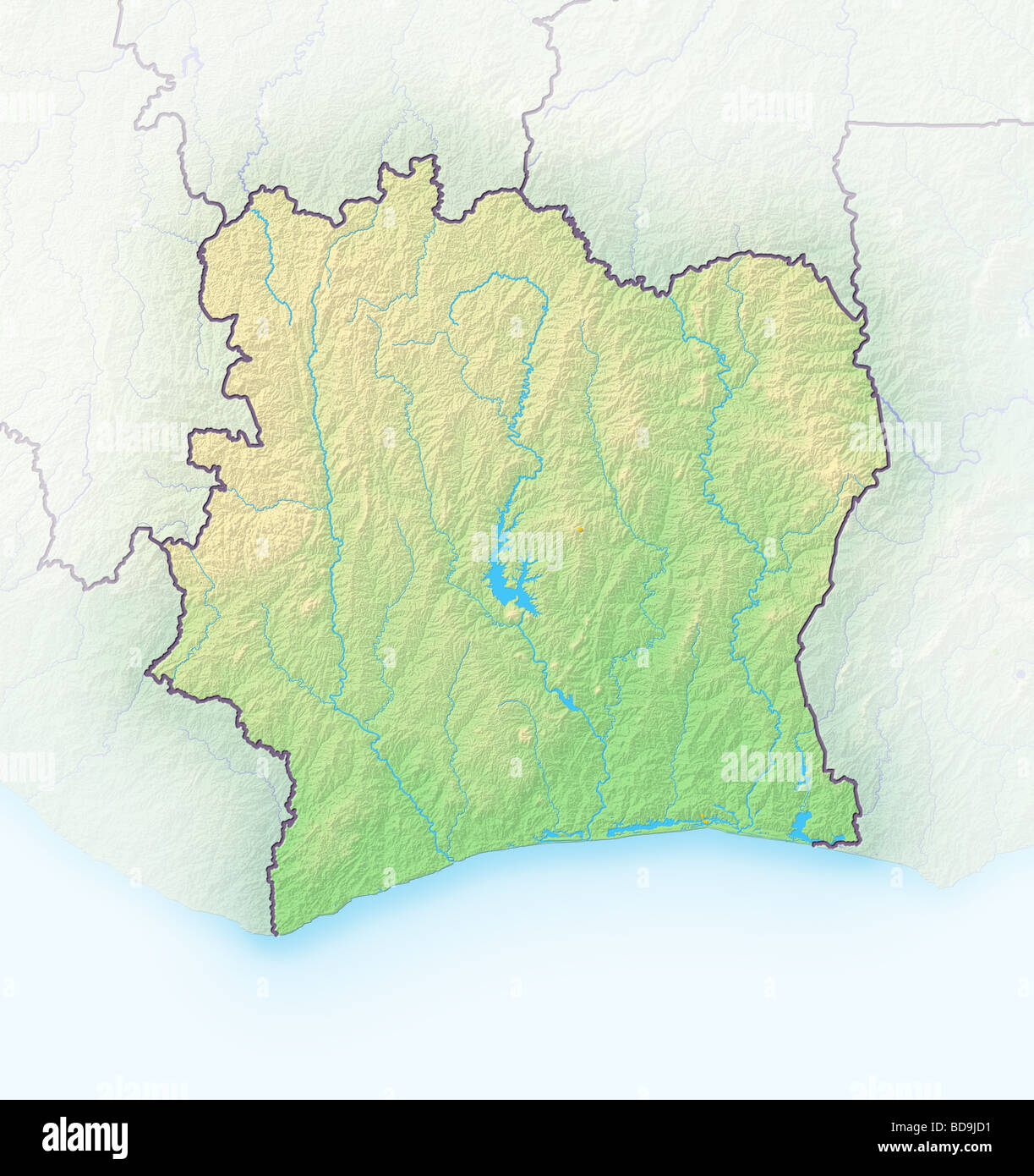 Map of ivory coast hires stock photography and images Alamy