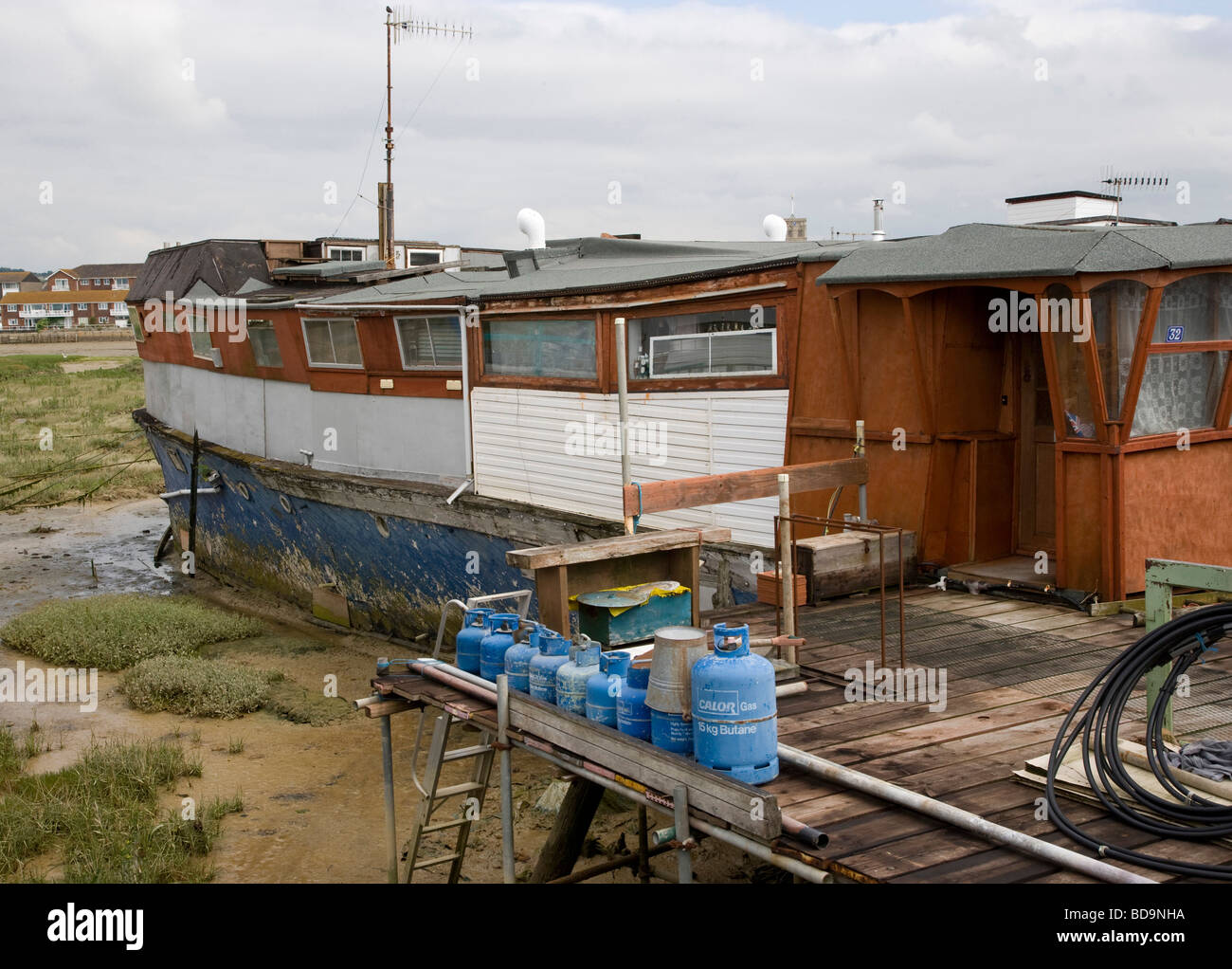 Houseboats at Shoreham West Sussex Stock Photo Alamy