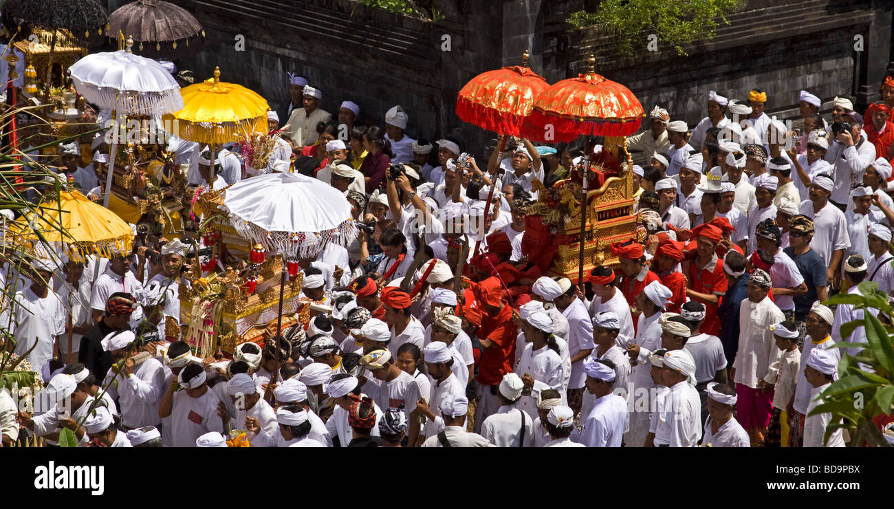 Panca Wali Krama holy Celebration at Besakih temple every ten years Bali Indonesia Stock Photo