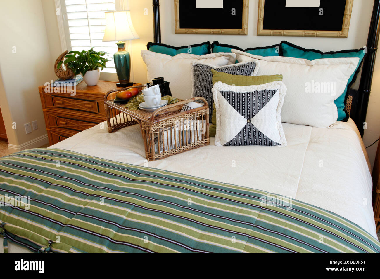 bedroom with contemporary furniture Stock Photo - Alamy