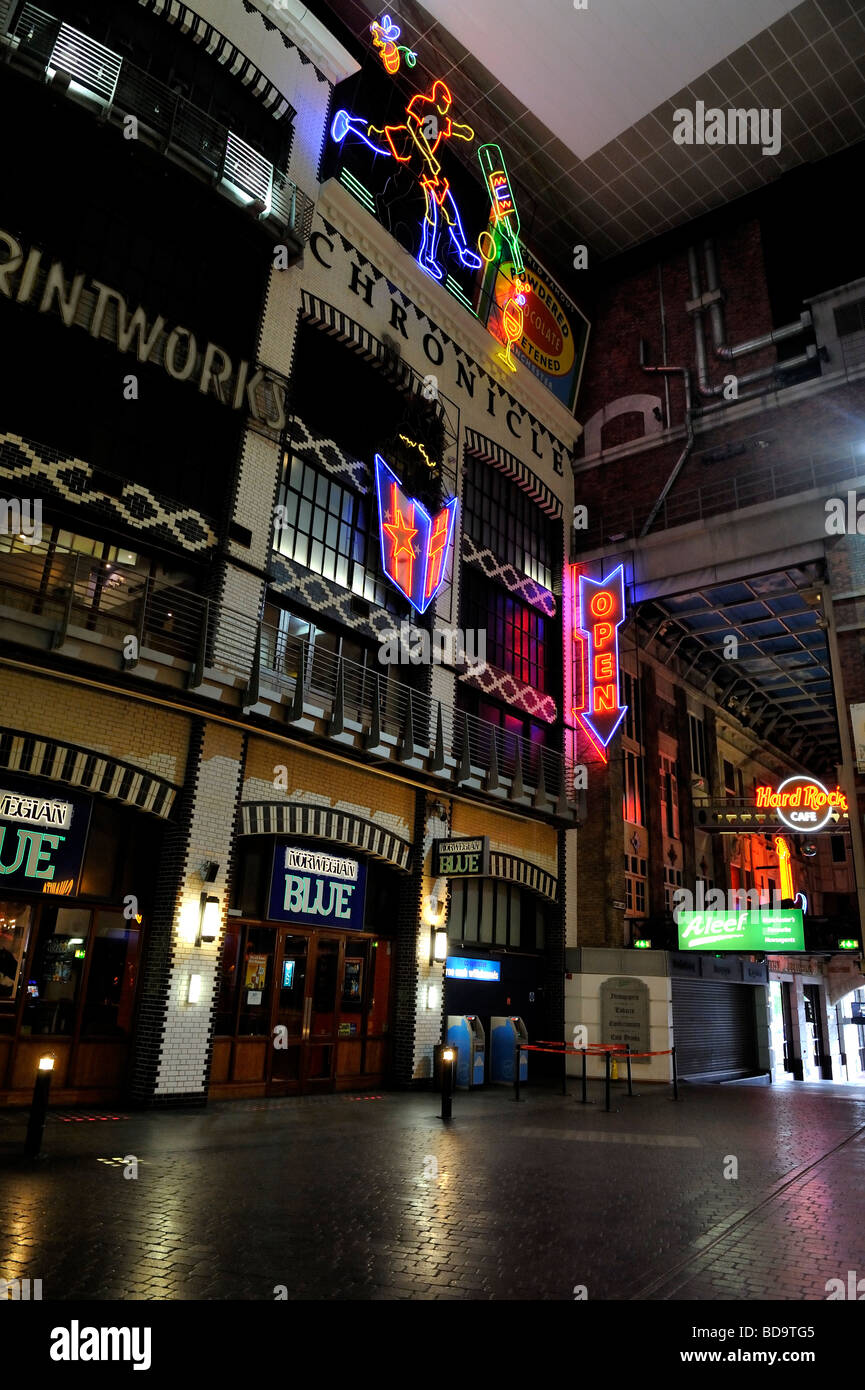 Manchester Printworks on the inside Stock Photo Alamy