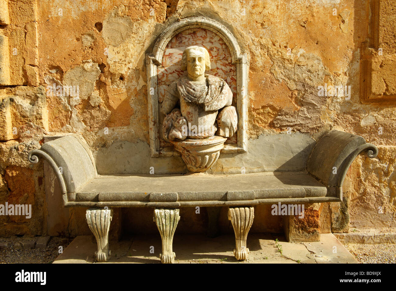 Garden of Baroque Villa Palagonia Baghera Sicily Stock Photo - Alamy