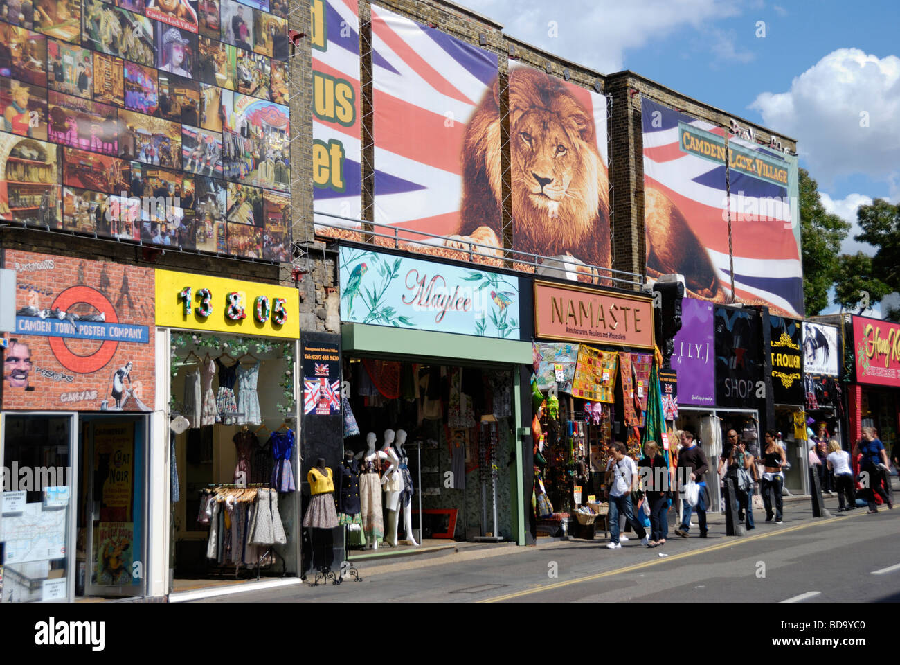 Camden Village Market Camden Town London England Stock Photo Alamy