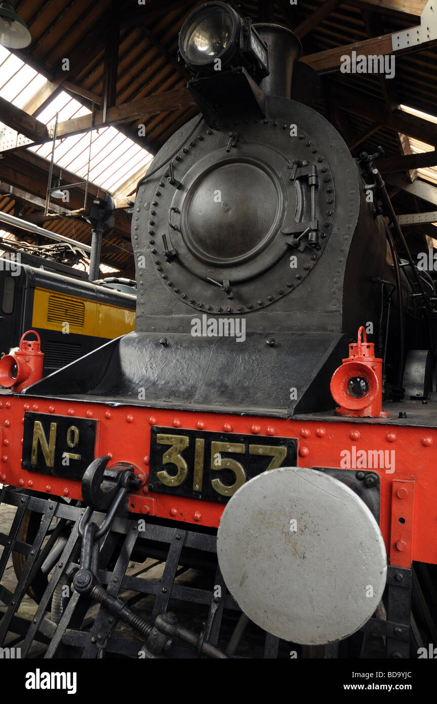 Pakistan Railways Vulcan 4-4-0 steam locomotive. Museum of Science and Industry, Manchester, England, UK. Stock Photo