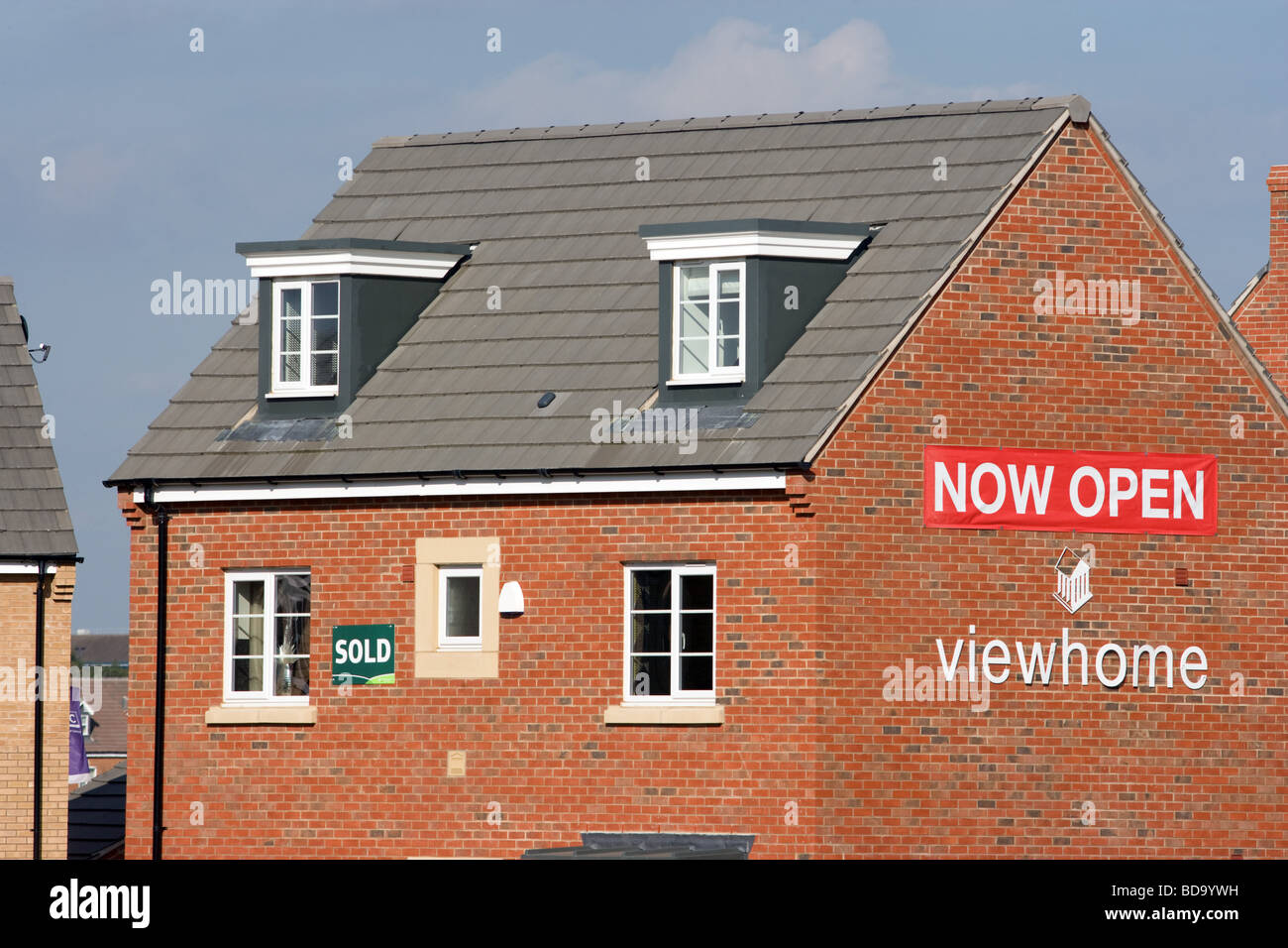 Building Development At The Hamptons Peterborough Cambridgeshire Stock