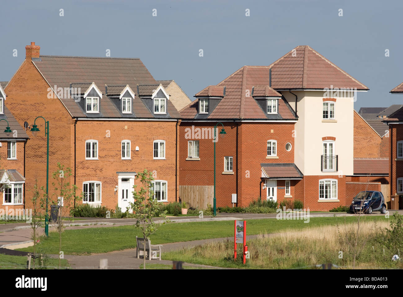 Building Development At The Hamptons Peterborough Cambridgeshire Stock