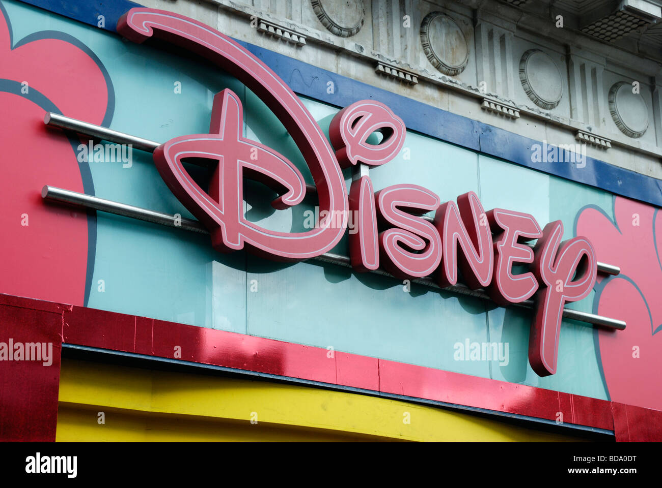 Disney logo above shop entrance Stock Photo