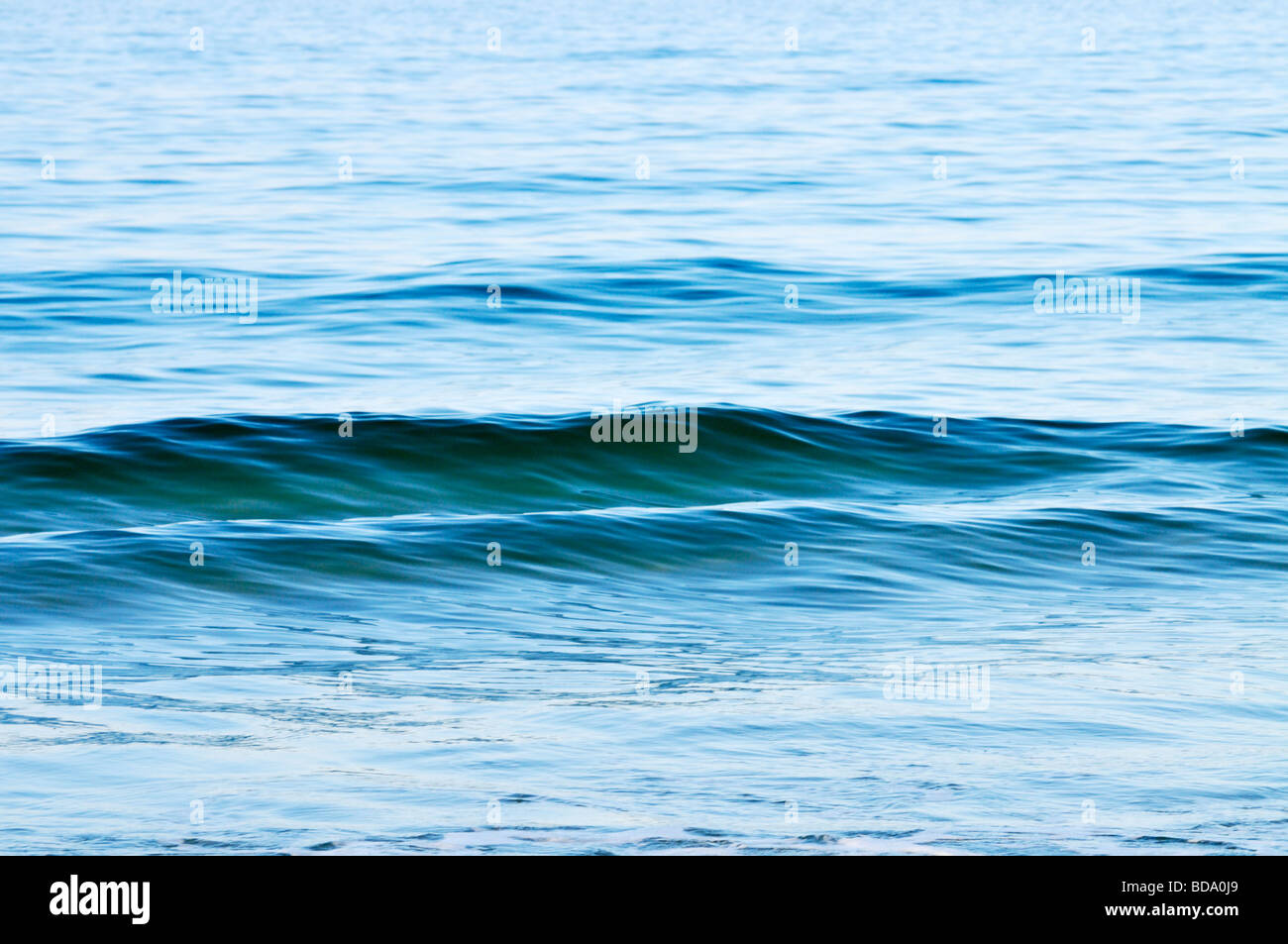 Water ripples in the ocean Stock Photo