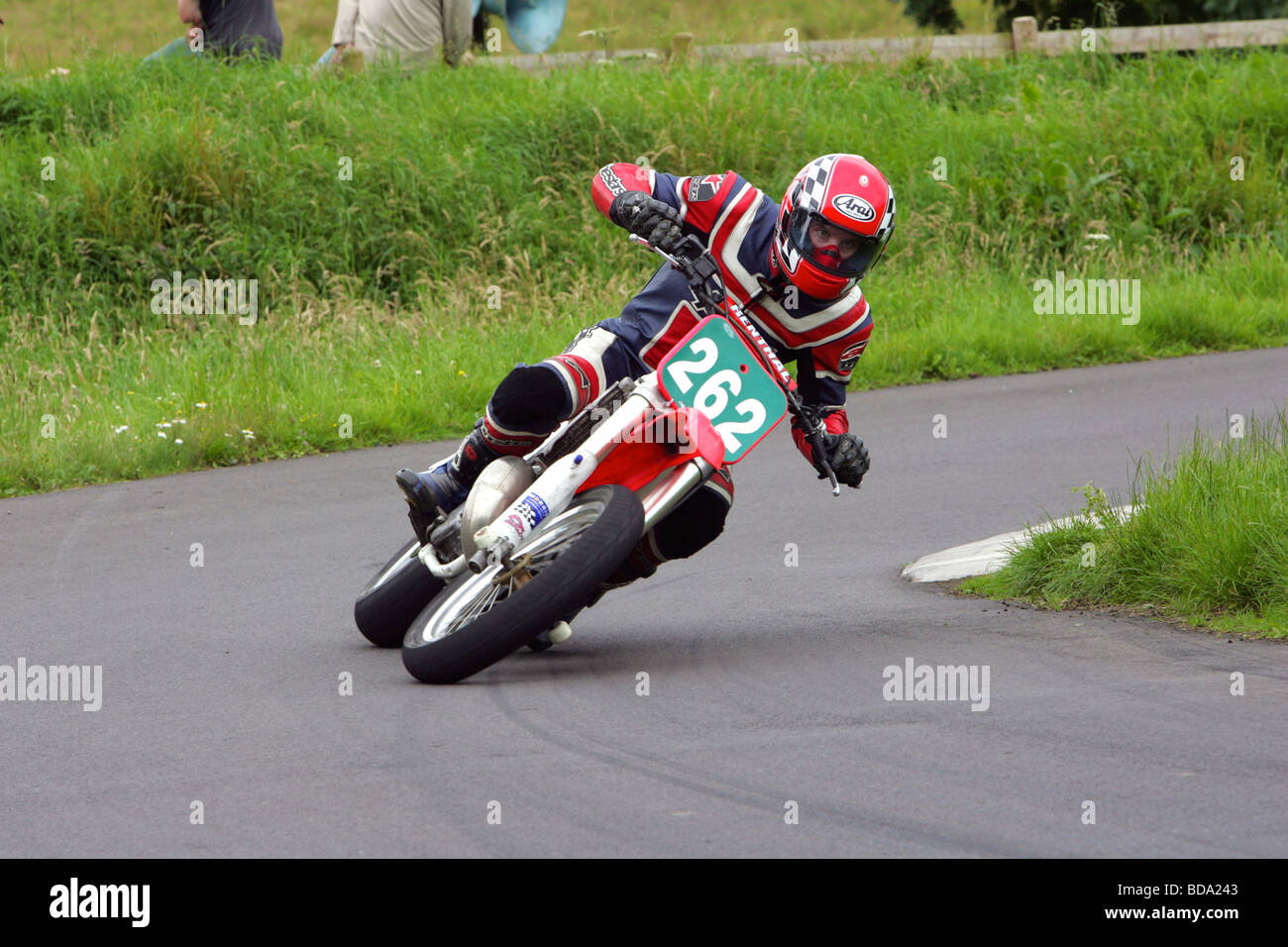 motorcycle hill climb racer Stock Photo Alamy