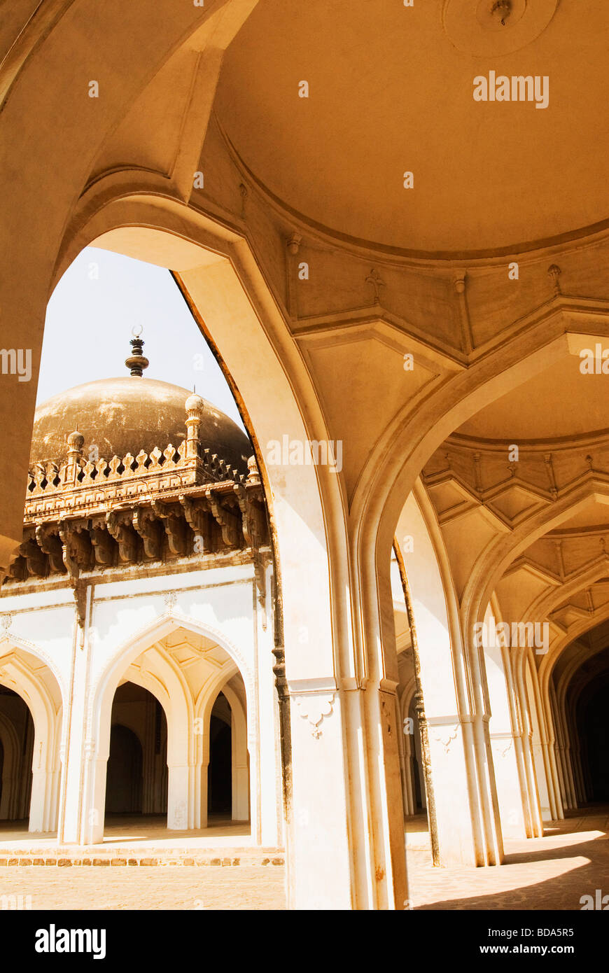 Archway in a building, Gol Gumbaz, Bijapur, Karnataka, India Stock Photo