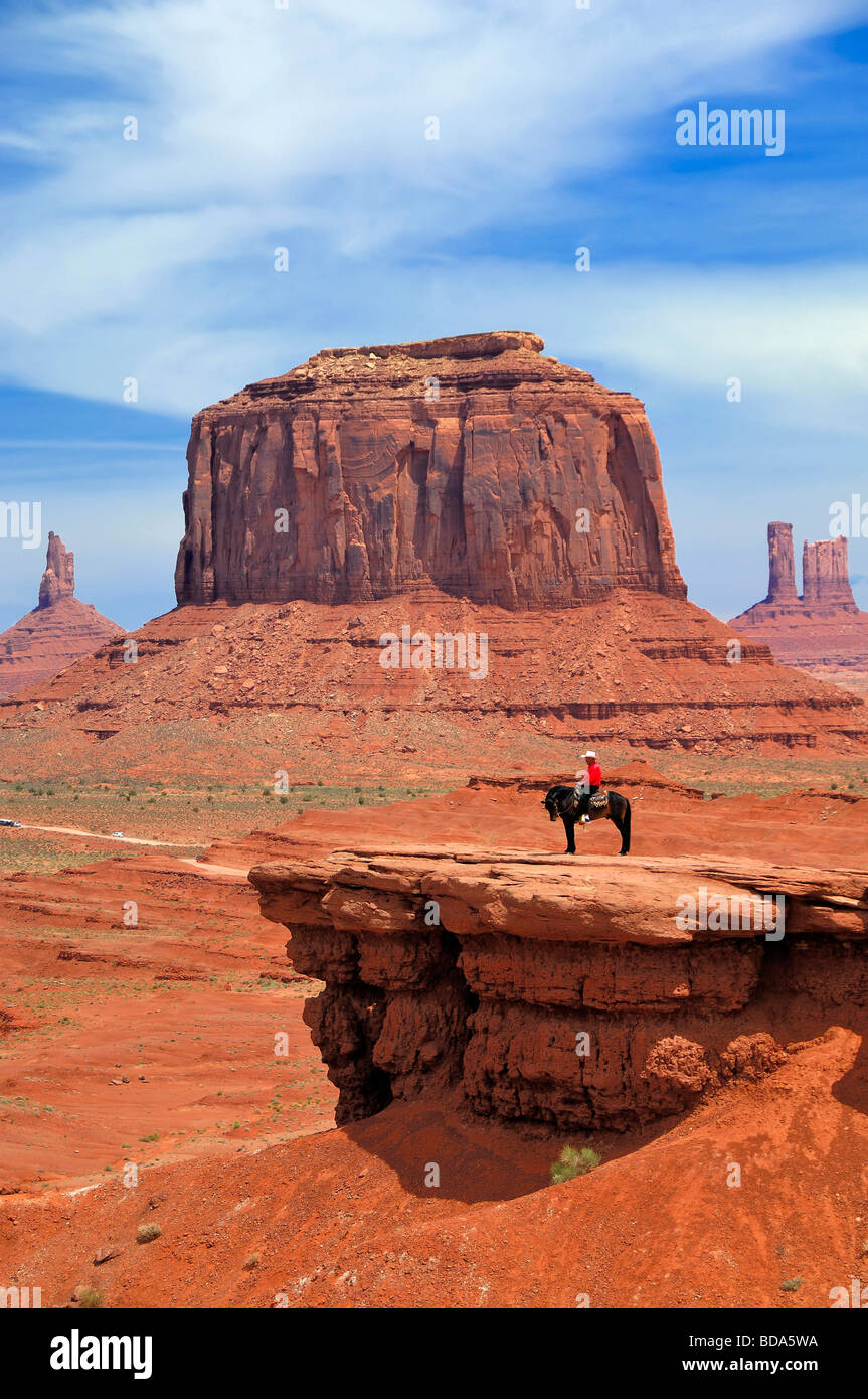 The view from John Ford Point at Monument Valley, Arizona, USA Stock Photo