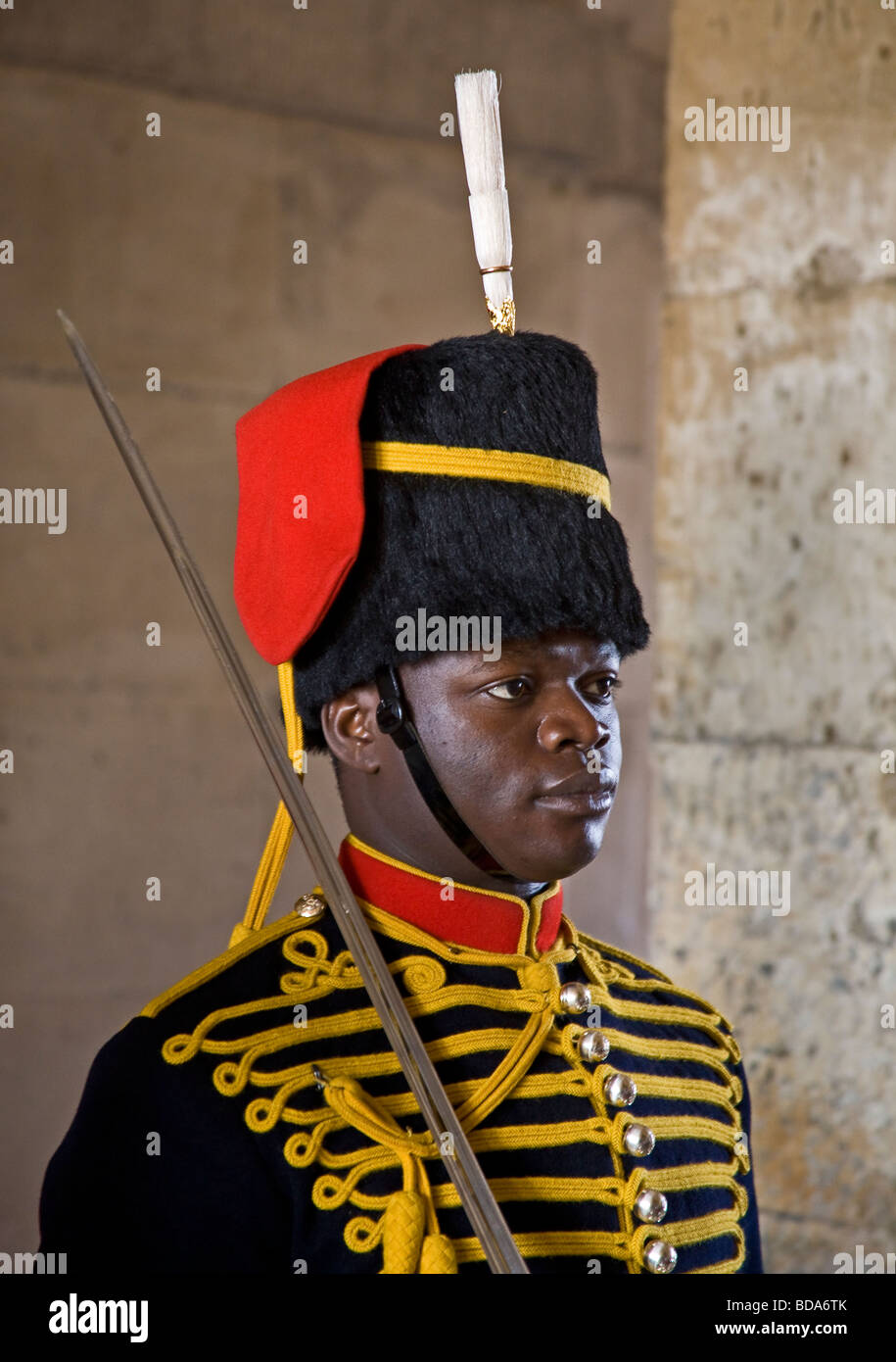 London Guard duty at Whitehall Trooper of The King s Troop Royal Horse ...