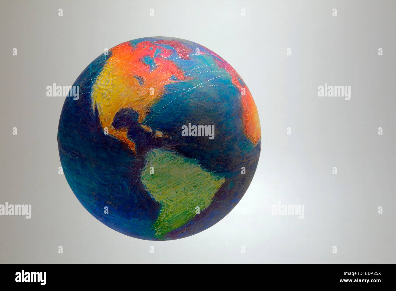 Still shot of a world globe Stock Photo - Alamy