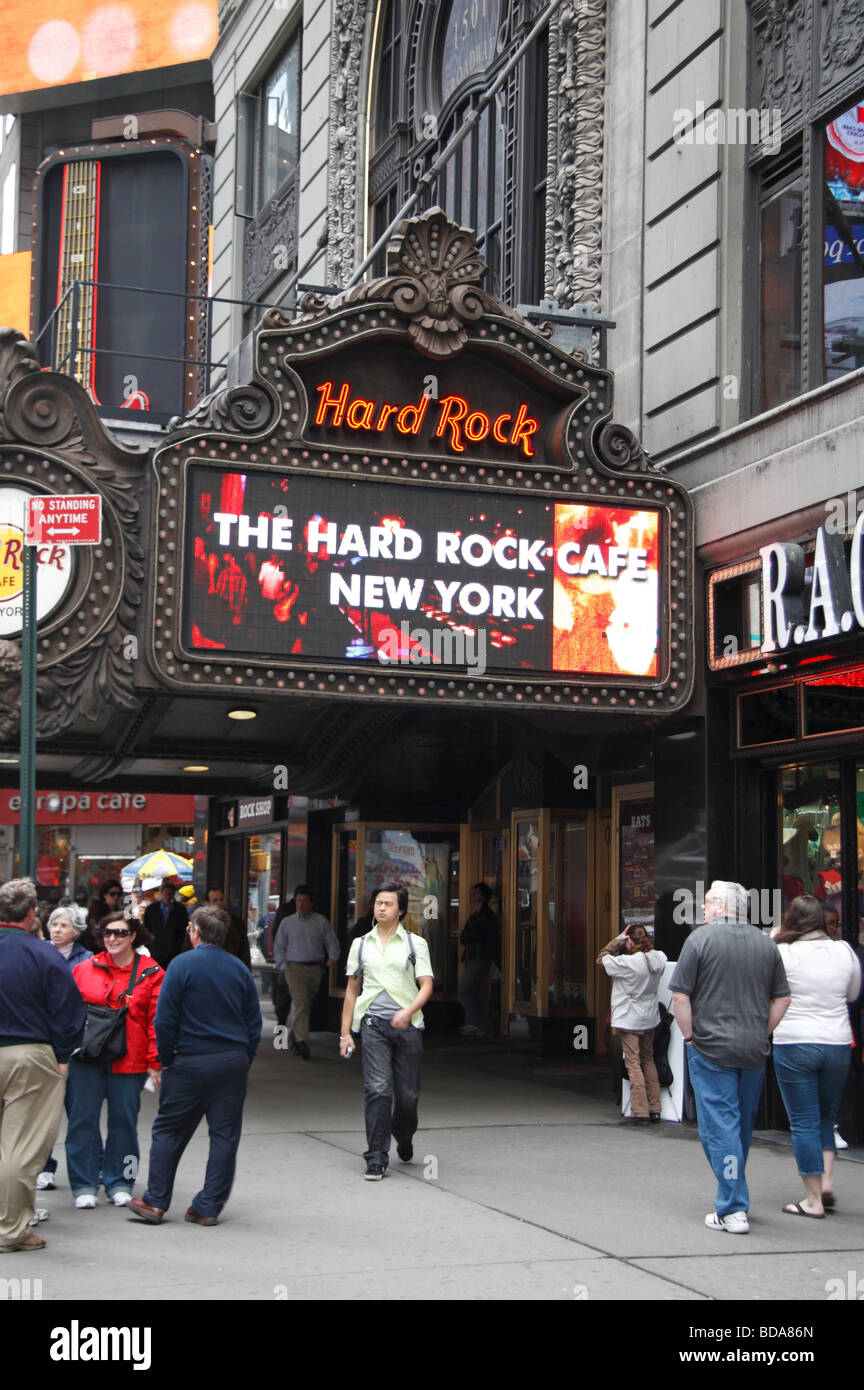 The entrance to the Hard Rock cafe on Broadway, New York, United States Stock Photo Alamy The entrance to the Hard Rock cafe on Broadway, New York, United States Stock Photo Alamy