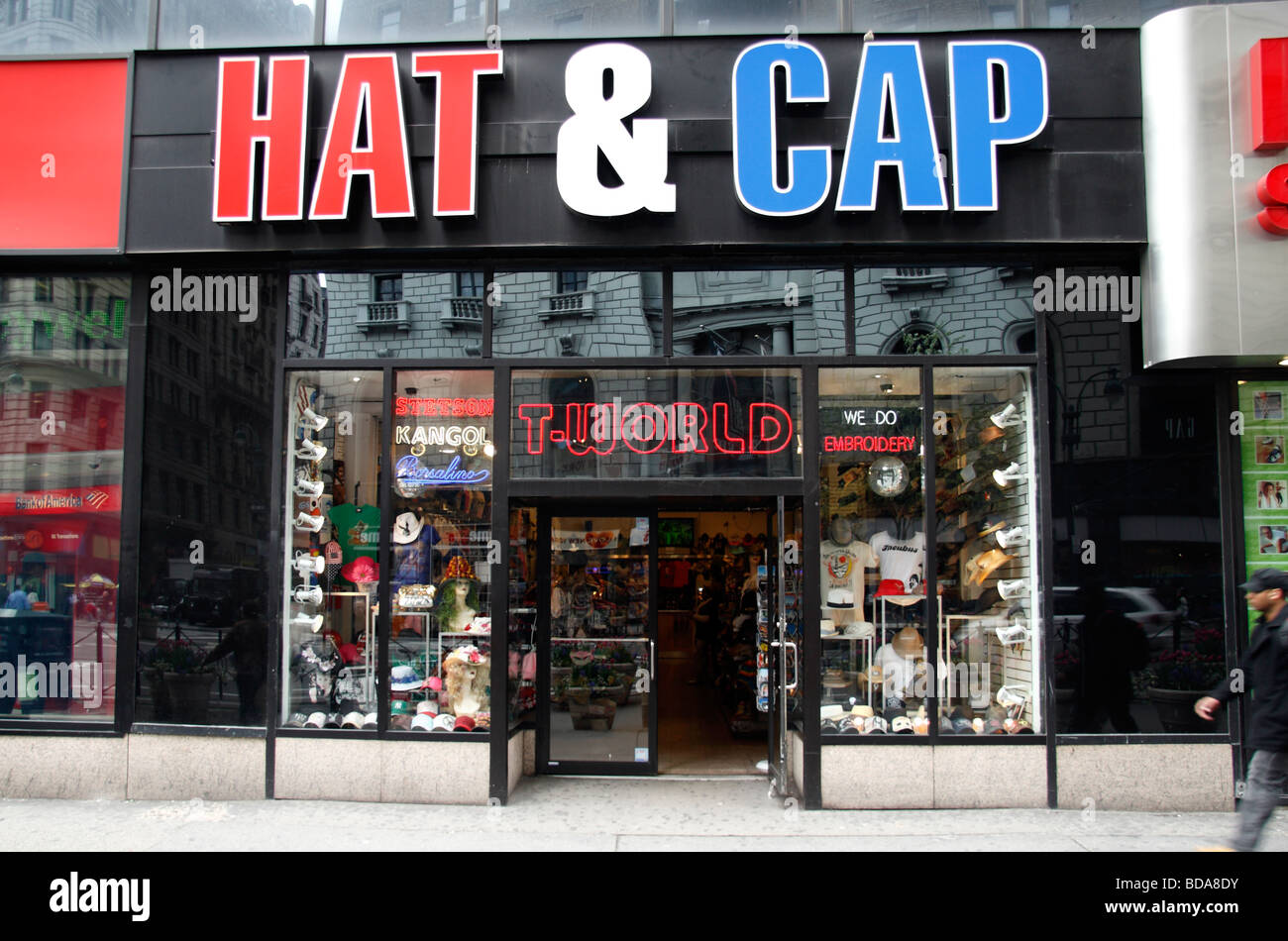 The store front of the Hat & Cap shop on Broadway, New York Stock Photo -  Alamy