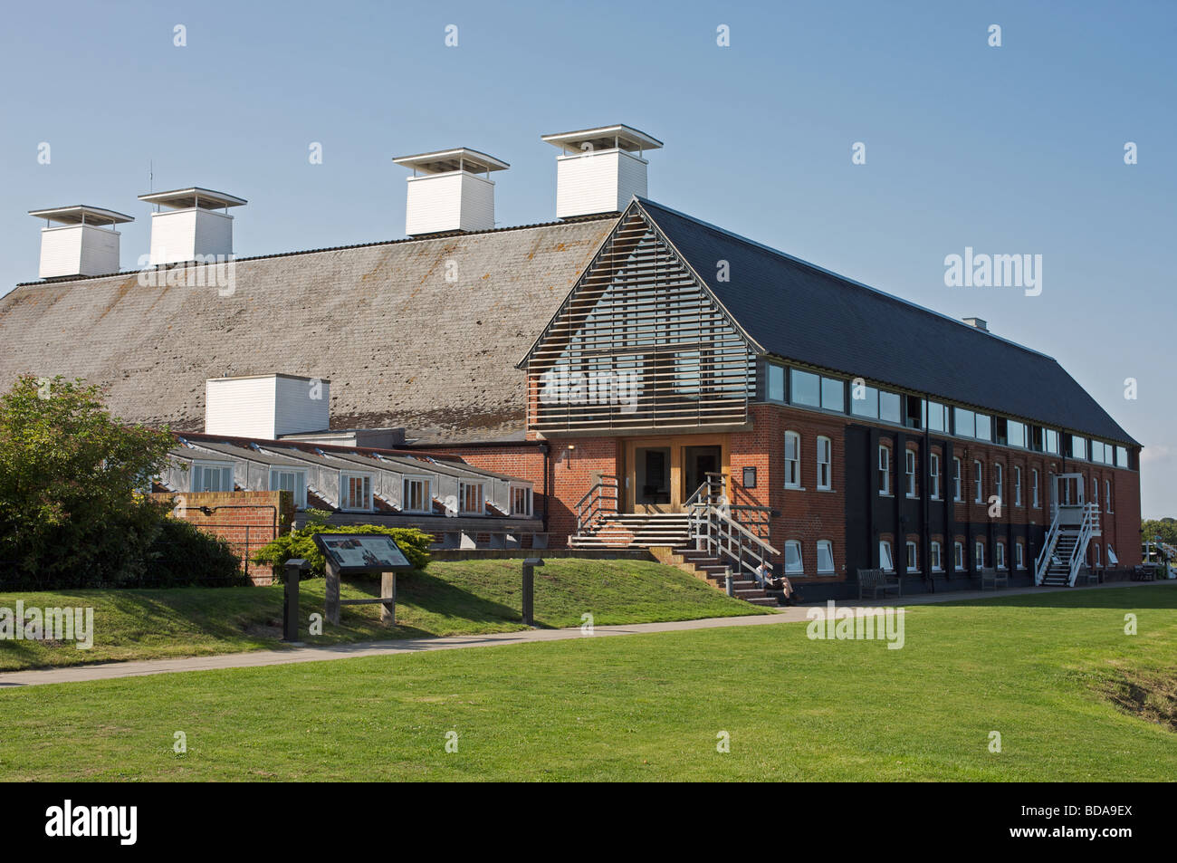 Snape Maltings concert hall, Suffolk, UK. Stock Photo