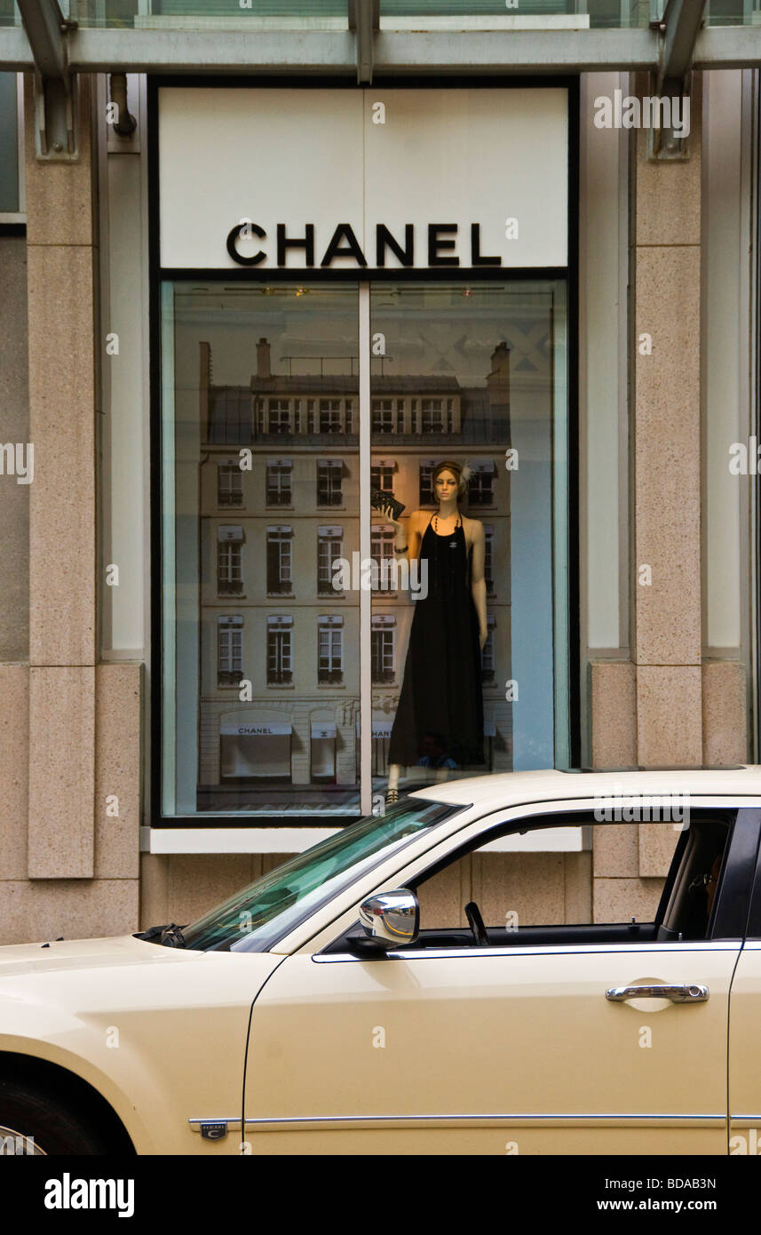 Chanel boutique Vancouver British Columbia Canada Stock Photo