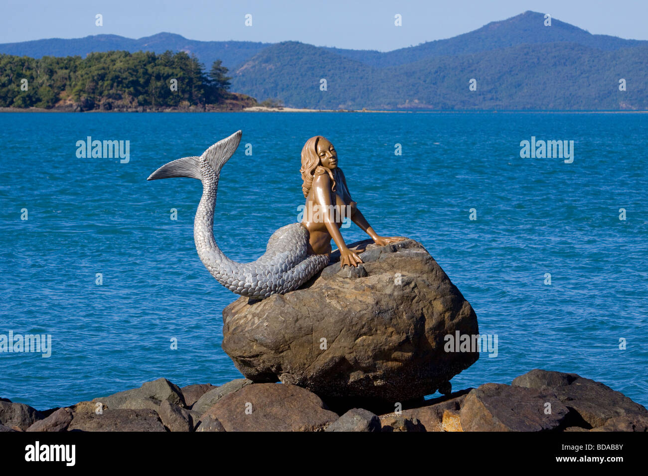 Daydream island Whitsundays Queensland mermaid Stock Photo