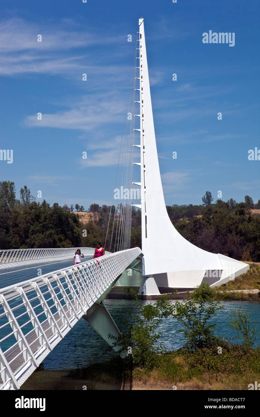 Sundial Bridge Redding California USA Stock Photo Alamy