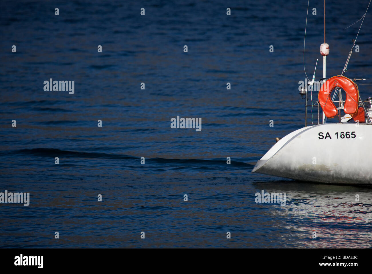 Sailing Boat Hout Bay South Africa Stock Photo Alamy