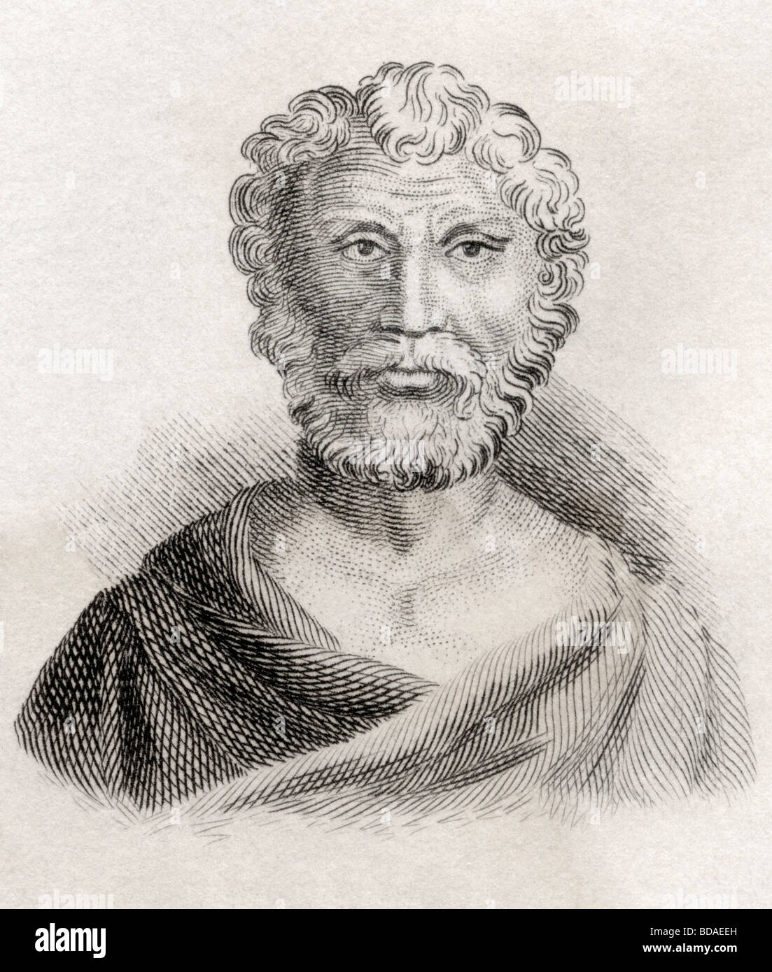 Quintus junius rusticus stoic philosopher portrait hi-res stock ...
