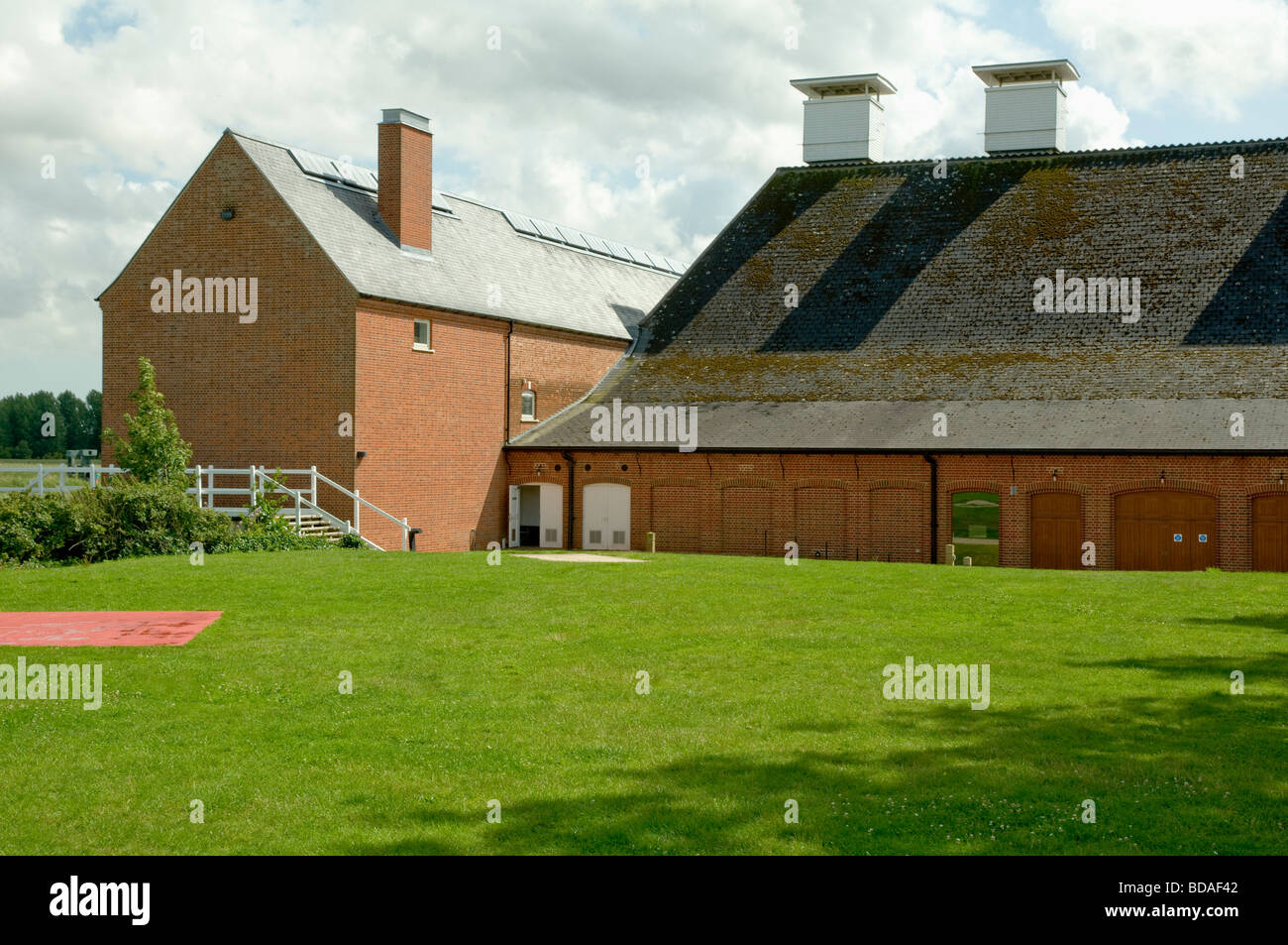 The Maltings, Snape, Suffolk; the  Music Concert Hall, famous as the venue for the Aldeburgh music festival. Stock Photo