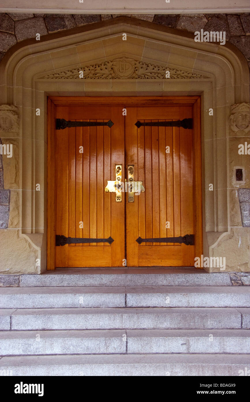 Formal door and archway at Royal Roads University Victoria, BC