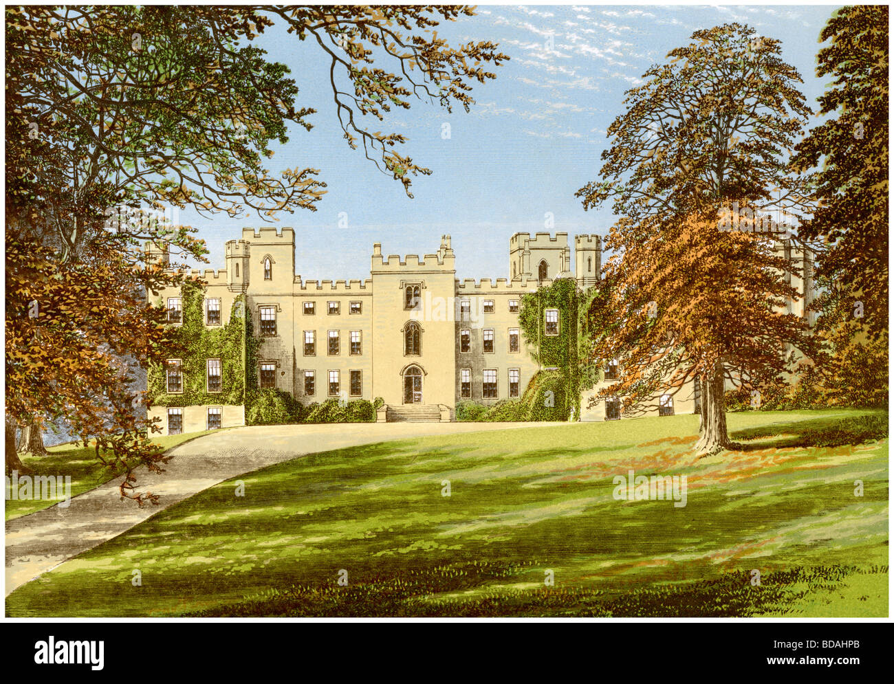 Mulgrave Castle, Yorkshire, home of the Marquis of Normanby, c1880