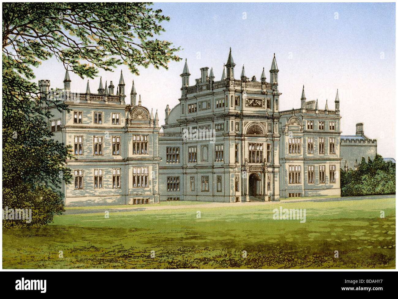 Corsham Court, Wiltshire, home of Lord Methuen, c1880. Artist: Unknown ...