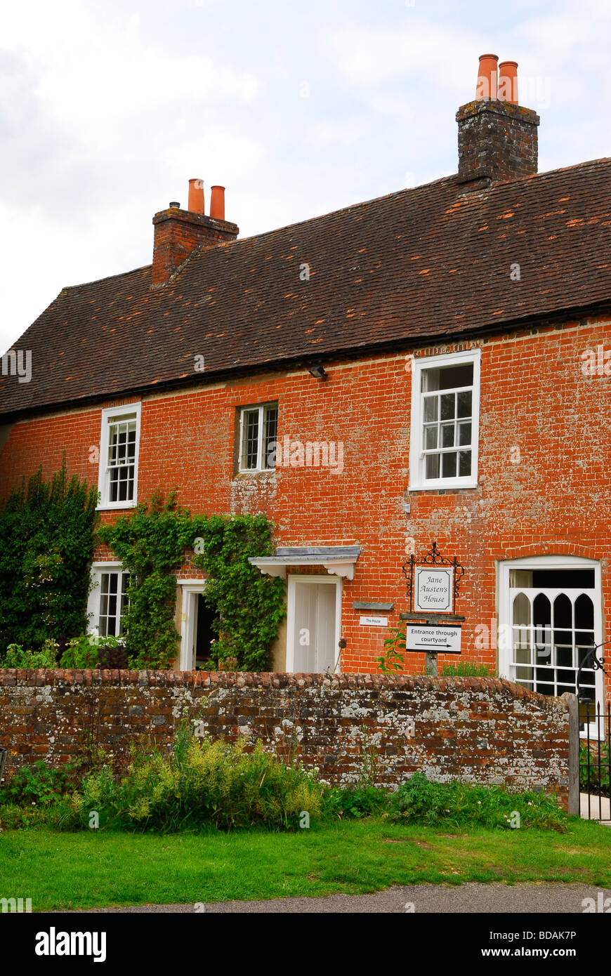 19th century novelist Jane Austen's home from 1809 until 1817 where she lived with her mother & sister Cassandra, Chawton, Hants Stock Photo