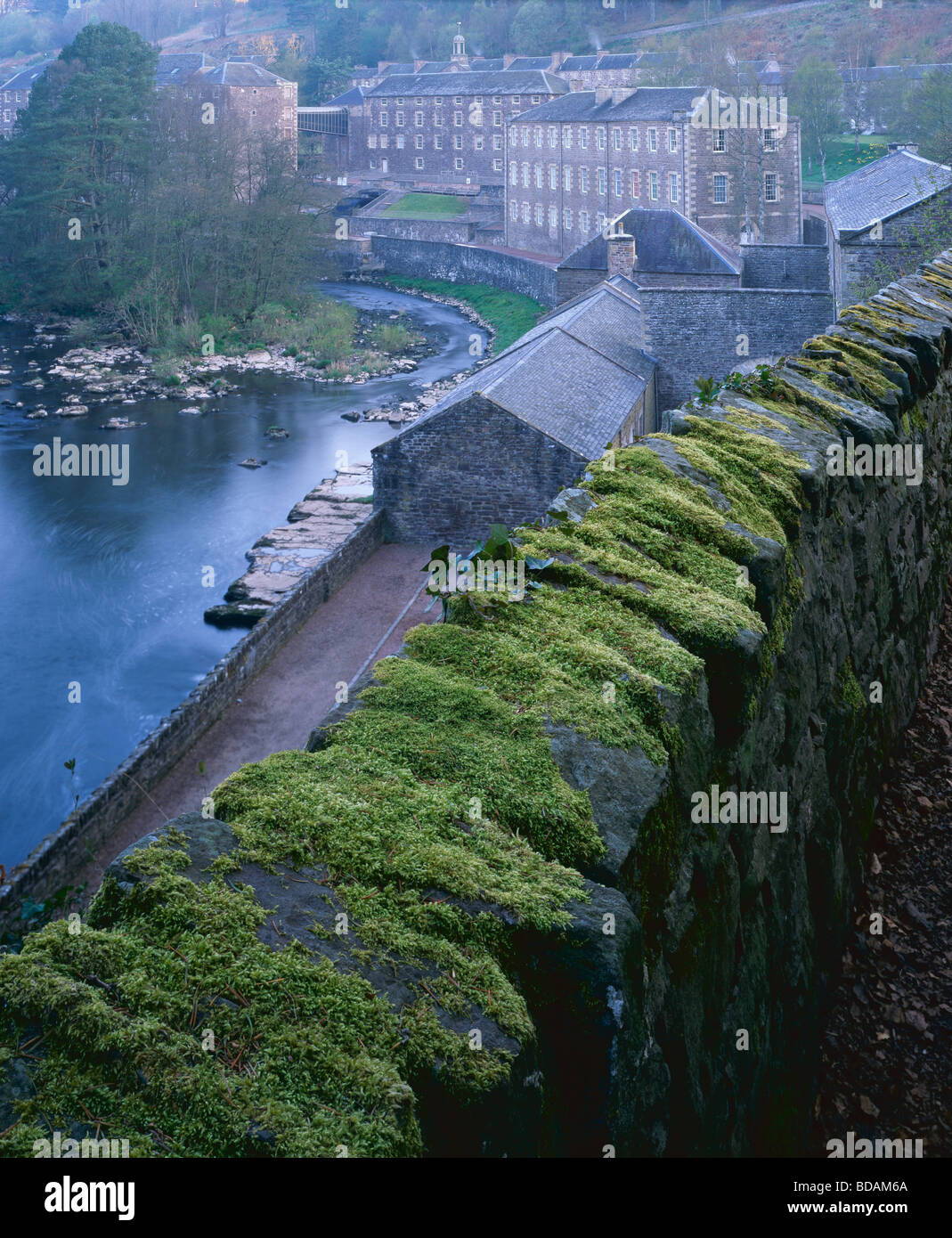 New Lanark heritage village, River Clyde, Lanarkshire, Scotland, UK Stock Photo Alamy