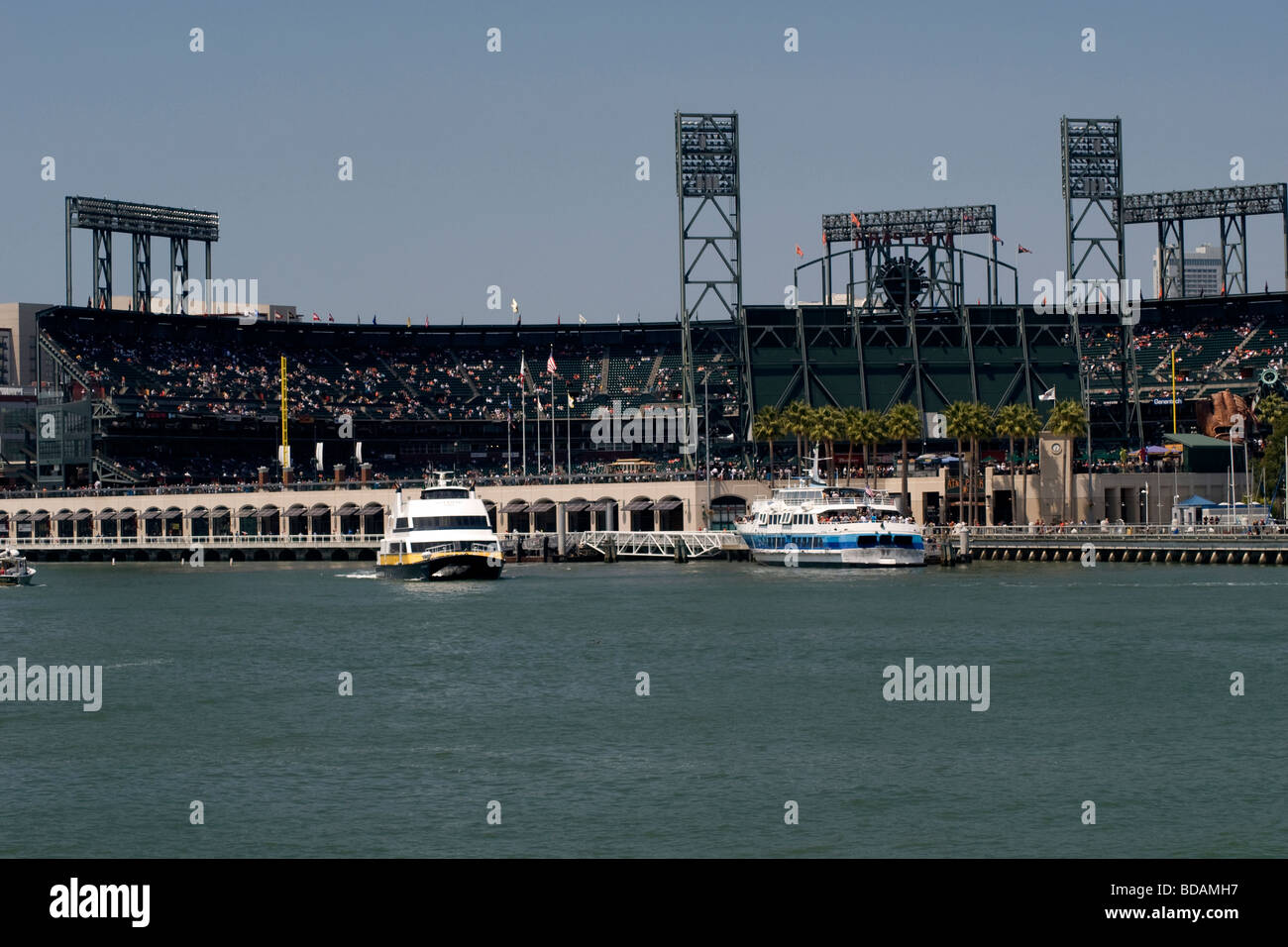 San Francisco Giants Game at AT&T Park. Stock Photo