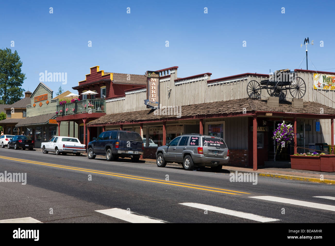 Route 20 McKenzie Highway of Sisters Oregon Stock Photo Alamy
