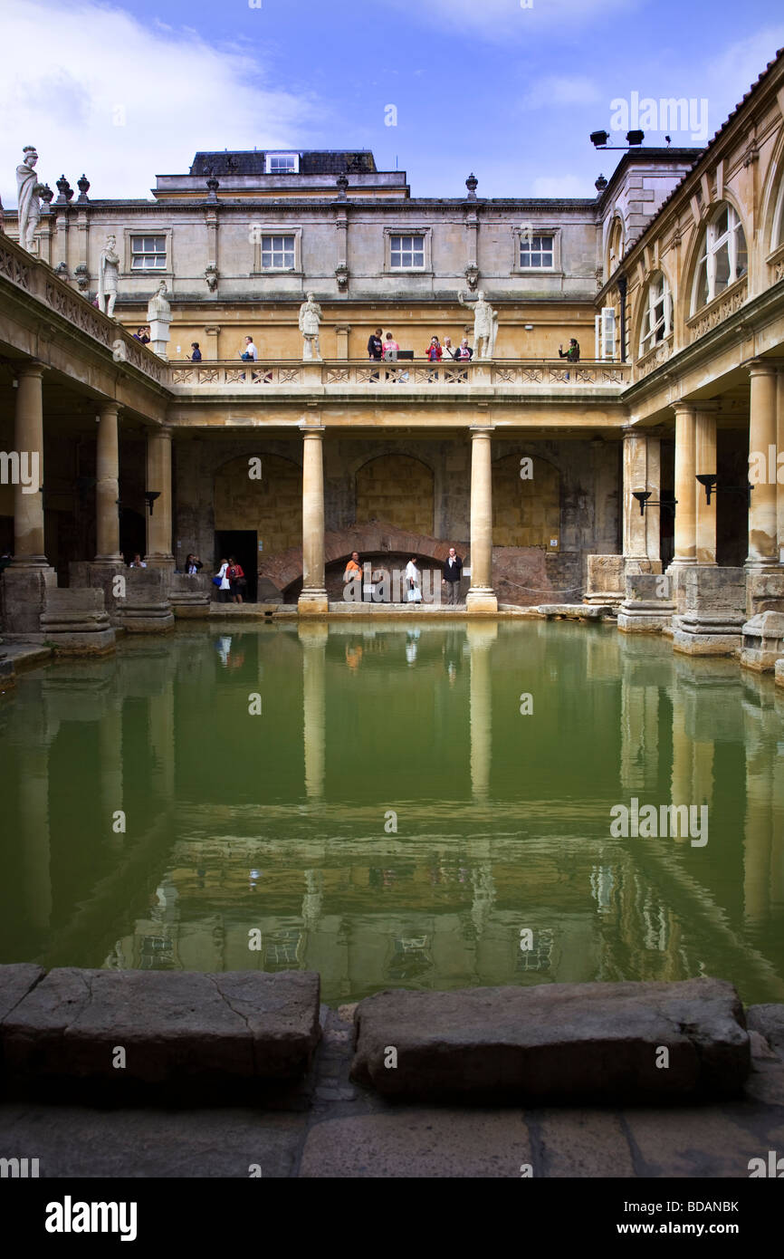 The Great Bath at The Roman Baths at Bath Stock Photo - Alamy