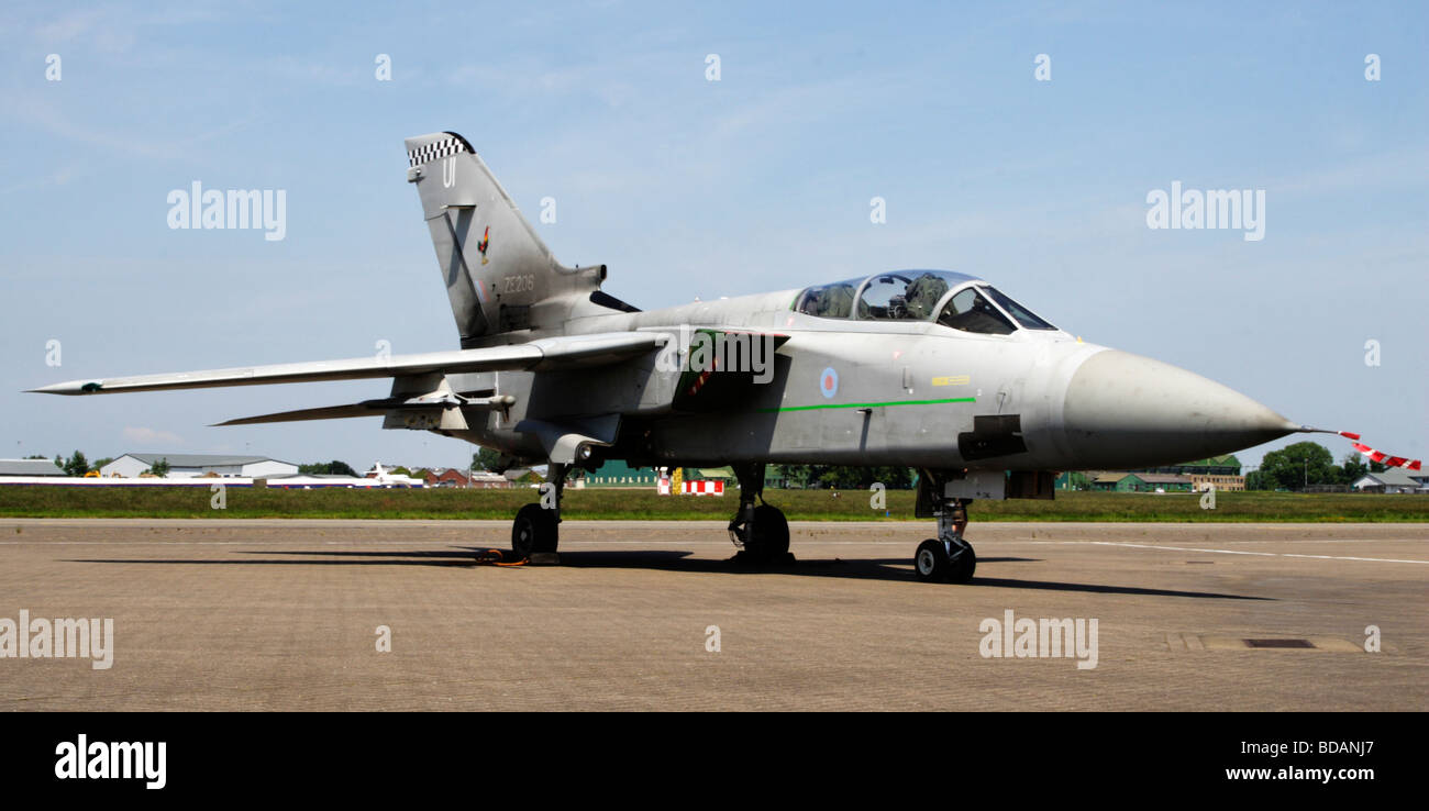 RAF Tornado F3 fighter airplane parked on the ground at RAF Northolt Stock Photo