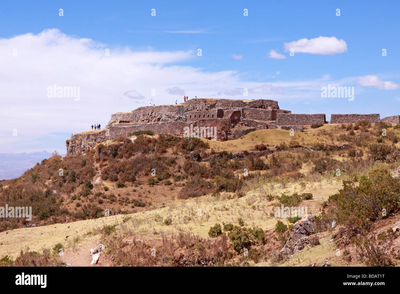 Inca Ruins of Puca Pucara, Cuzco, Peru, South America Stock Photo