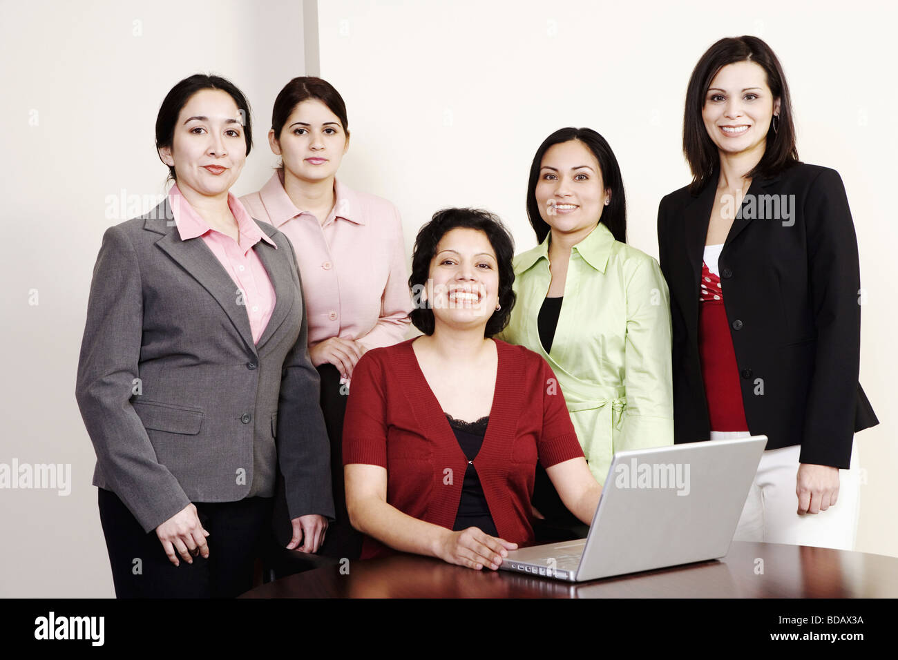 Five women dressed hi-res stock photography and images - Alamy
