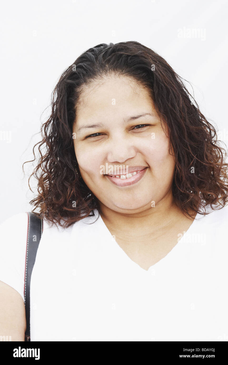 One woman happy 40 44 vertical hi-res stock photography and images - Alamy