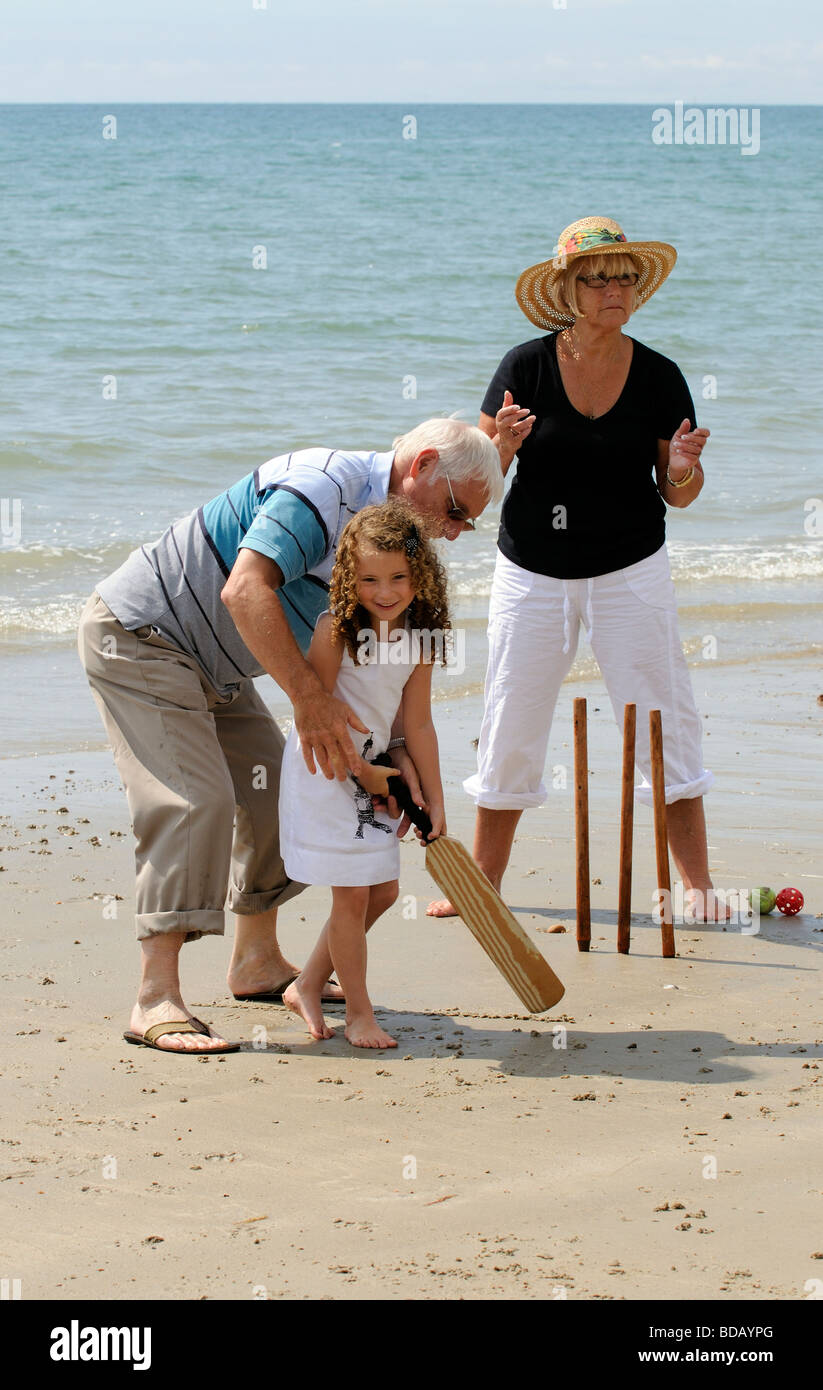 British seaside family games on beach hires stock photography and