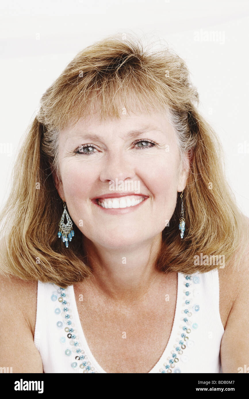 Medium shot smiling mature woman hi-res stock photography and images ...