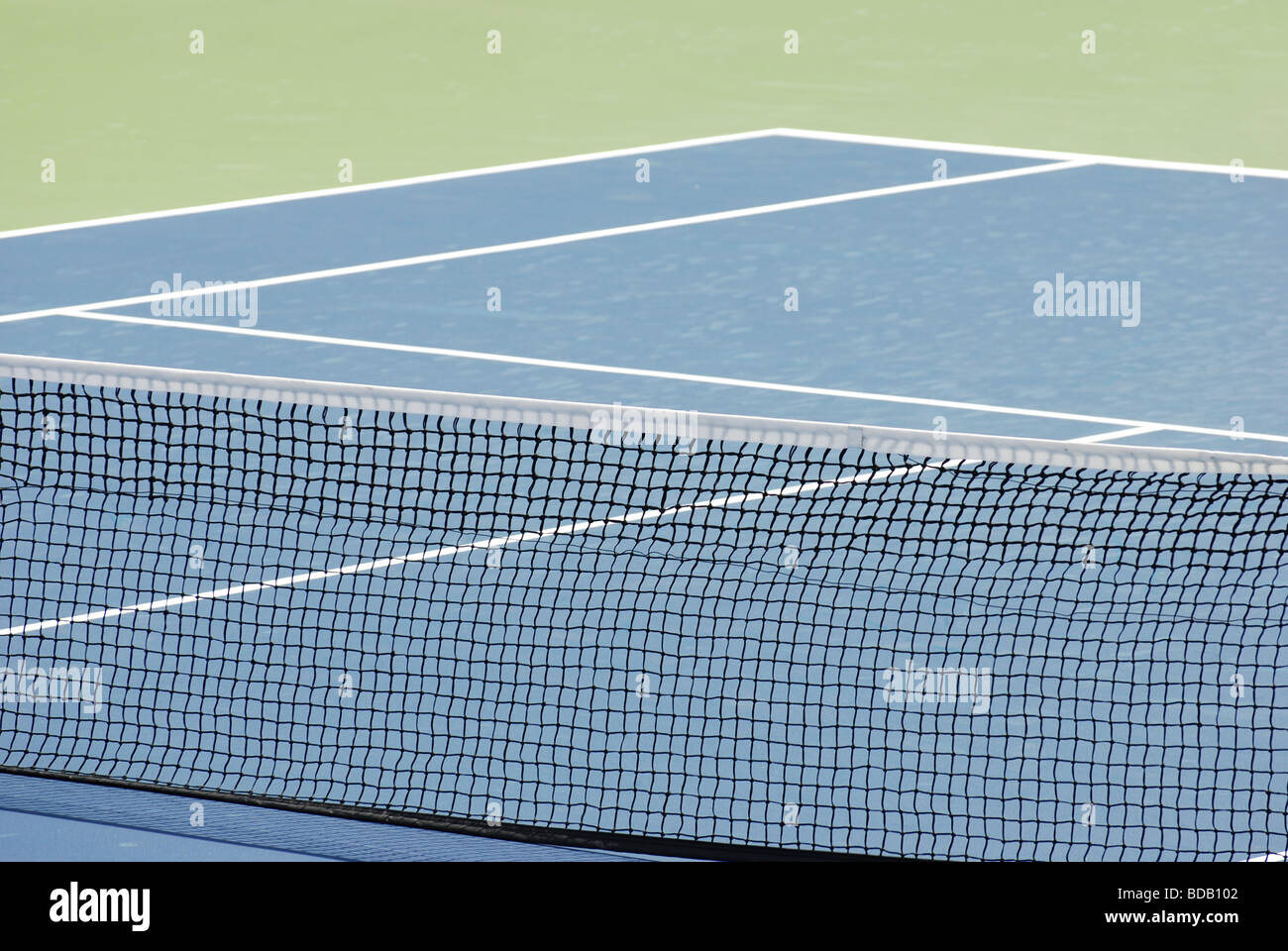 Tennis hard court Stock Photo